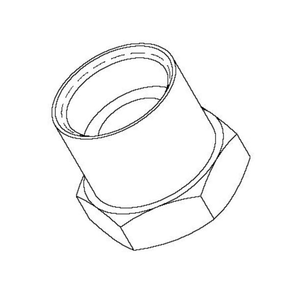 T&S  016154-25  Adapter:7/8-20 (F)  X 3/8'' NPT (F)