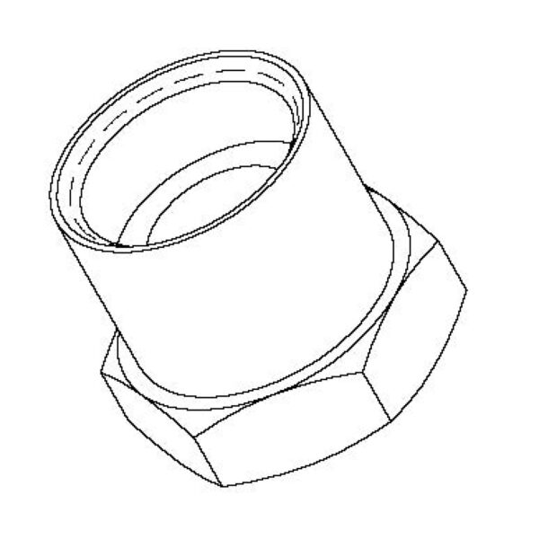 T&S  016157-25  Adapter:7/8-20 (F)  X 1/2'' NPT (F)