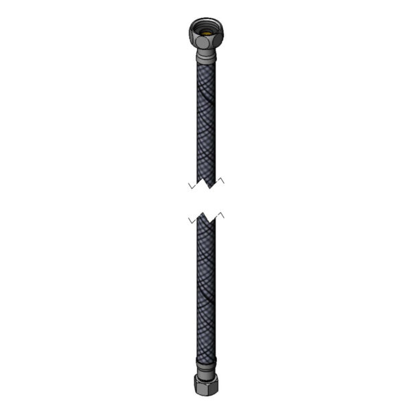 T&S  017420-45  24'' Flex Hose, 9/16-24UN-F X 1/2NPSM-F