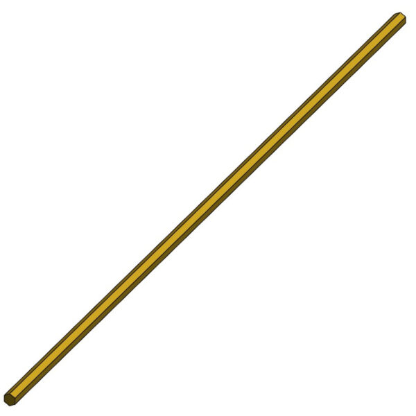 T&S  018311-20  24RR Brass Remote Vlv Rod, 5/16'' Hex x 21-3/16'' L.