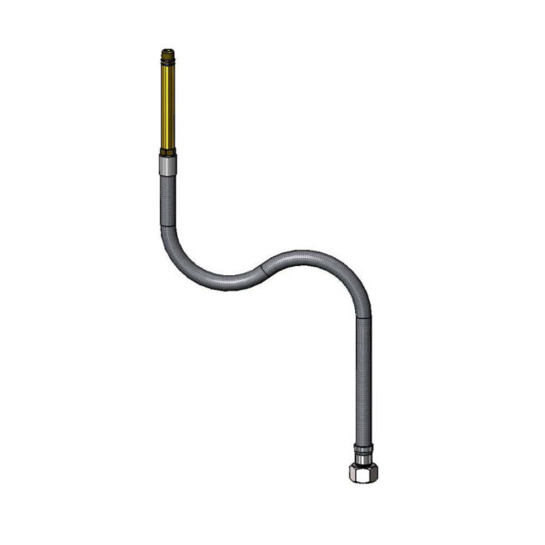 T&S  019062-45  Flex Connector Hose, M10X1.0 (M) X 3/8-18NPSM Swivel (F)