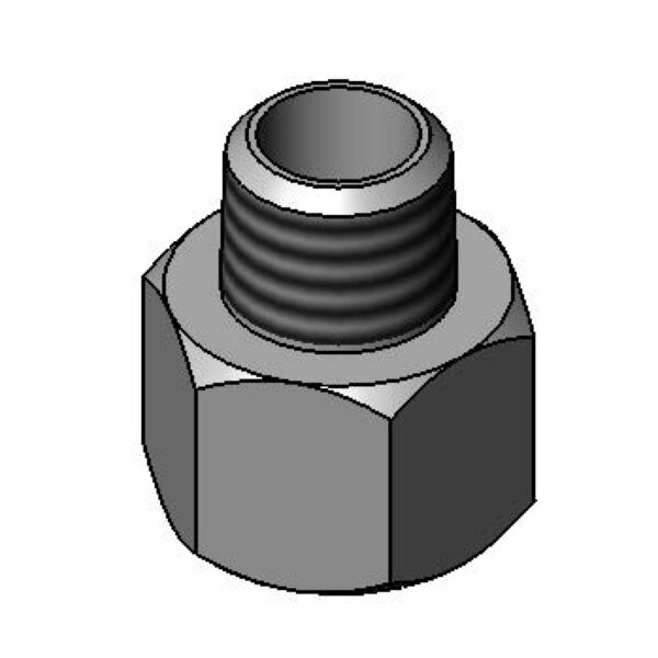 T&S  019129-25  Reducing Adapter, 1/2'' NPT (F) x 3/8'' NPT (M)