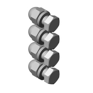 T&S  019191-45K  Hose Reel Bracket mting Kit Bolts, Washers & Nuts