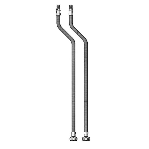T&S  019969-45  19'' Flex SS Hoses, 3/8'' Comp. (F) Swivel in