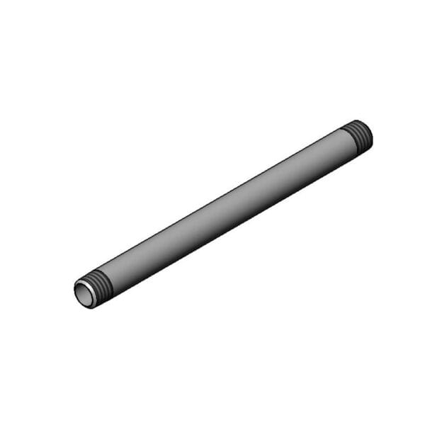 T&S  078X  Riser, 3/8'' NPT X 8'' L.  Plated