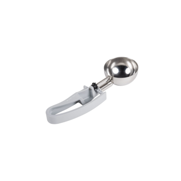Grey Squeeze-Handle Disher.