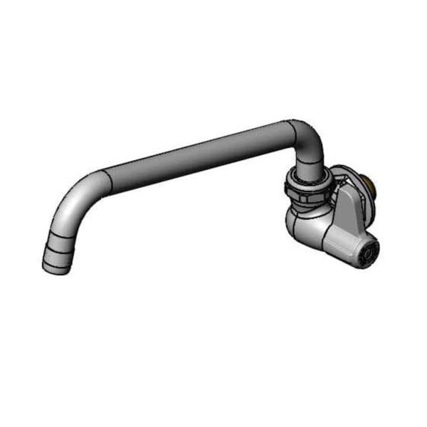 T&S  5F-1WLB10  1- Temp, Wall mt Fct, Ceramic, Lever Handle, 10'' Swing