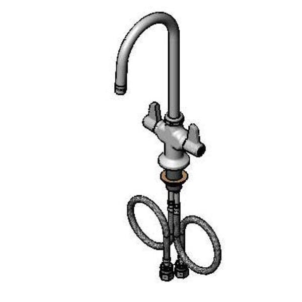 T&S  5F-2SLF05  1-Hole Deck Fct, 5-1/2'' Swivel G.N.