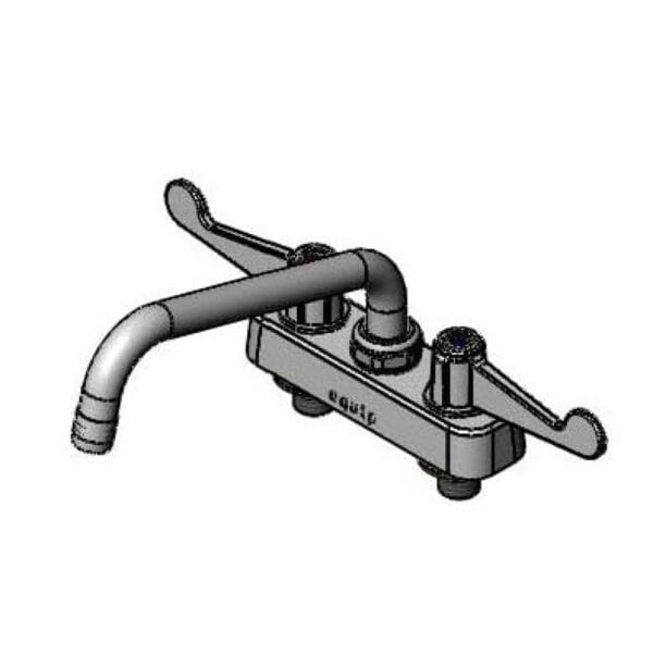 T&S  5F-4CWX08  Equip 4'' C/C Deck mt Workboard Fct W/ 8'' Swing, 4'' Wrist