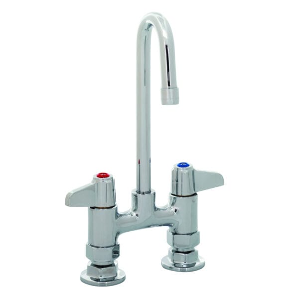 T&S  5F-4DLS03  Equip 4'' Deck mt Base Fct, 3'' Rigid G.N.,Lever