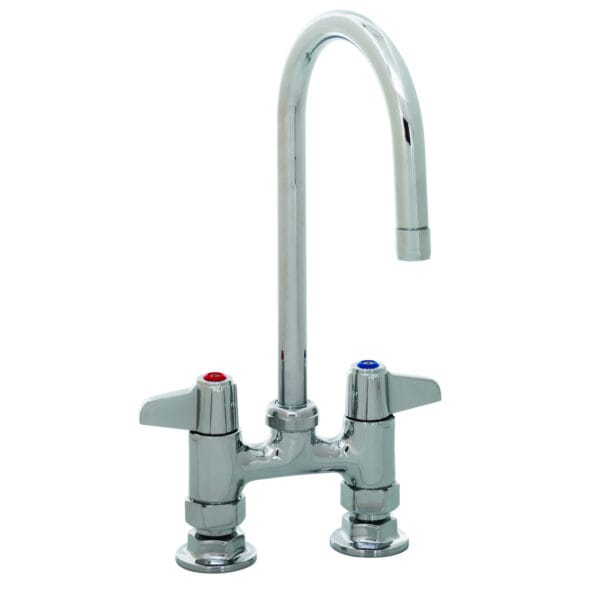 T&S  5F-4DLX05  Fct, Deck mt, 4'' Cntrs, 5-1/2'' Swivel G.N.