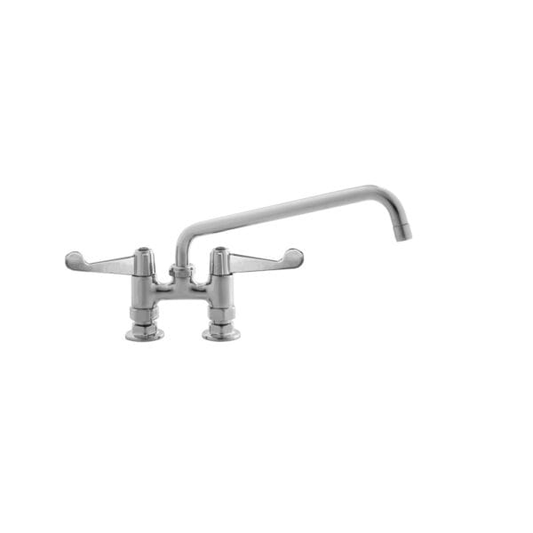 T&S  5F-4DWX10  Equip 4'' C/C Deck mt Fct, Swivel, 10'' Swing, 4'' Wrist