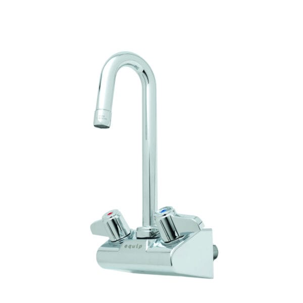 T&S  5F-4WLX03  Equip 4'' Wall mt Fct W/ 3'' Swivel G.N., Lever