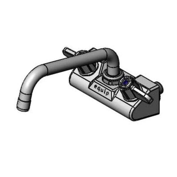 T&S  5F-4WLX08  Equip 4'' Wall mt Fct W/ 8'' Swing, 2.2GPM Aerator