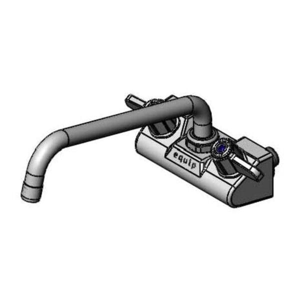 T&S  5F-4WLX10  Equip 4'' Wall mt Fct W/ 10'' Swing, 2.2GPM Aerator