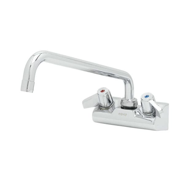 T&S  5F-4WLX12  Equip 4'' Wall mt Fct W/ 12'' Swing, 2.2GPM Aerator