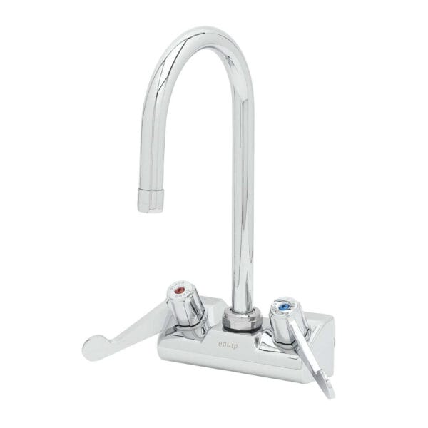 T&S  5F-4WWX05  Equip 4'' Wall mt Fct W/ 5 1/2'' Swivel G.N.