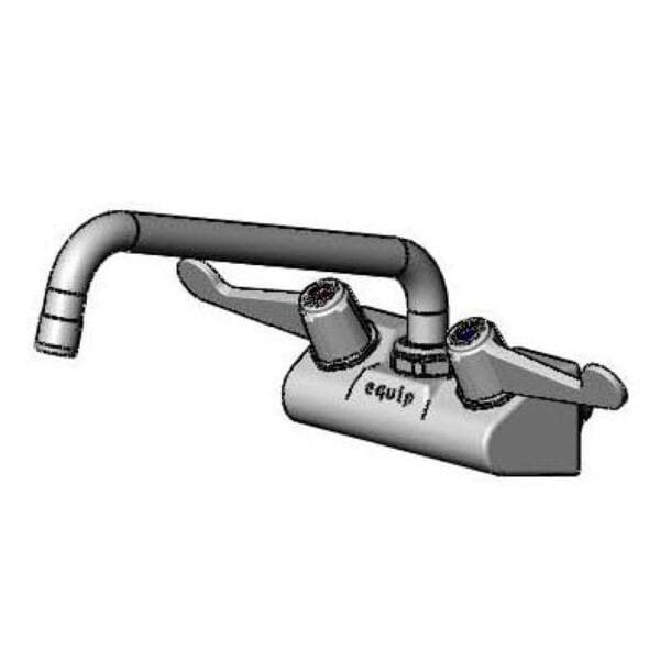 T&S  5F-4WWX10  Equip 4'' Wall mt Fct W/ 10'' Swing Nozzle, 4'' Wrist