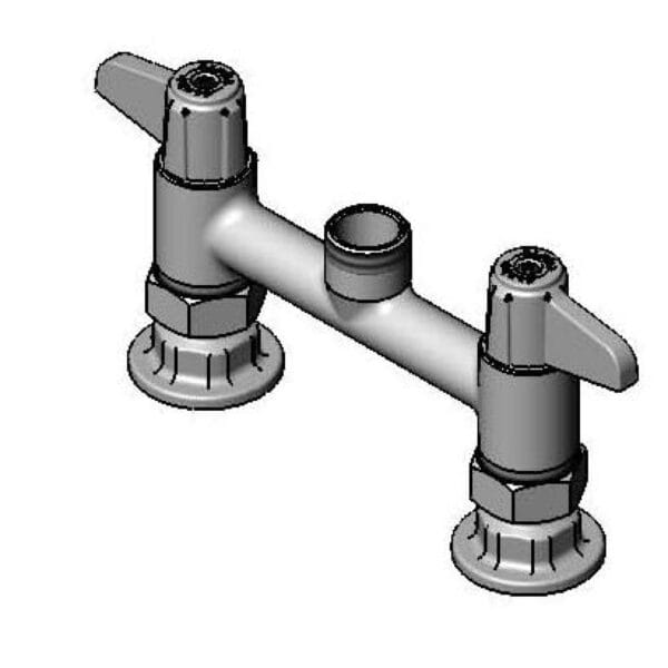 T&S  5F-6DLS00  Equip 6'' Deck mt Swivel Base Fct, Wrist Handles &