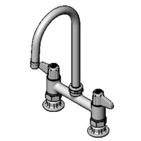 T&S  5F-6DLS05  Equip 6'' Deck mt Swivel Base Fct