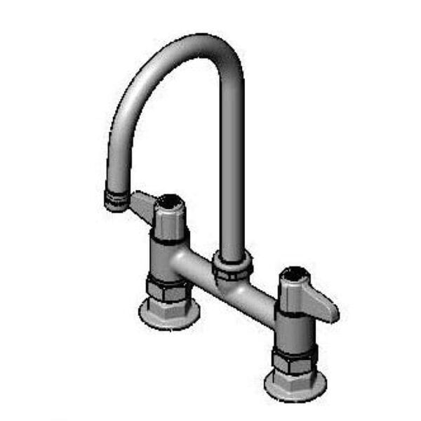 T&S  5F-6DLS05A  6'' Deck mt Fct, 5-1/2'' Swivel G.N.