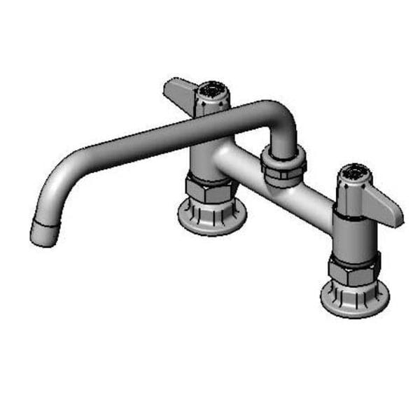 T&S  5F-6DLS10  Equip 6'' Deck mt Swivel Base Fct, 10'' Swing