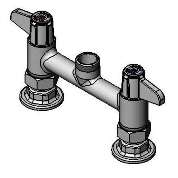 T&S  5F-6DLX00  Equip Fct, 6'' Cntrs, Deck mt, Swivel out Less Nozzle