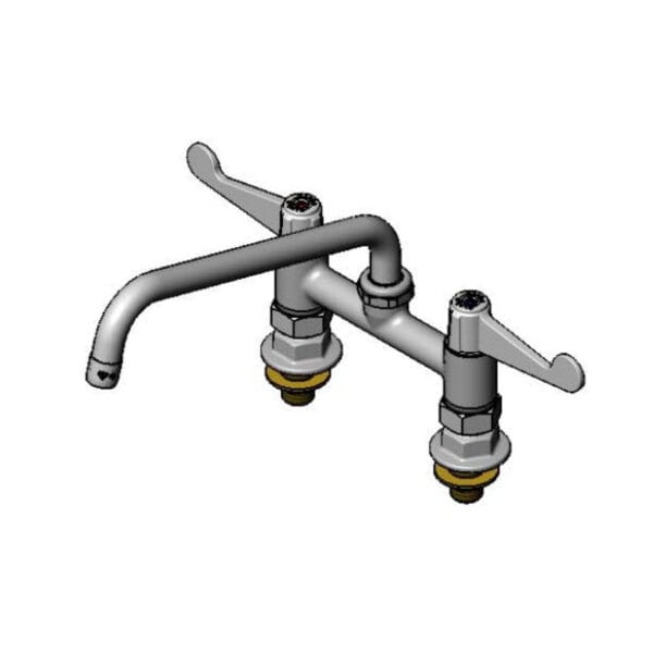 T&S  5F-6DWS10  Equip 6'' Deck mt Fct, 10'' Swing Nozzle, 4'' Wrist
