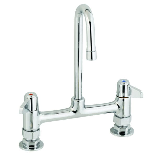 T&S  5F-8DLX03  Fct,8'' Cntrs,Deck mt,3'' Spout