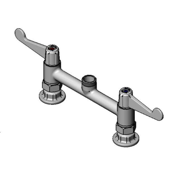 T&S  5F-8DWS00  Equip 8'' Deck mt Fct, 4'' Handles, Swivel out