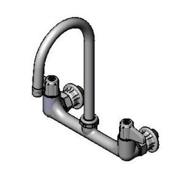T&S  5F-8WLB05  8'' Wall mt Fct 5 1/2'' Swivel G.N.