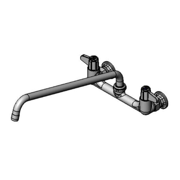 T&S  5F-8WLX16  Fct, Wall mt, 8'' Cntrs, 16'' Swing