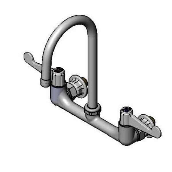 T&S  5F-8WWB05  8'' Wall mt Fct, 4'' Wrist, 5 1/2'' Swivel