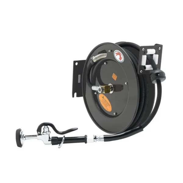 T&S  5HR-232-01  Hose Reel, Open, Powder coat Steel, 35' X 3/8'' Id Hose