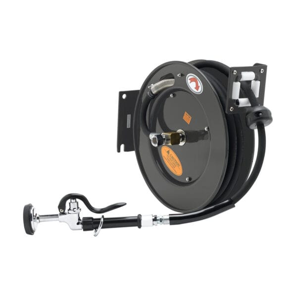 T&S  5HR-232-01-A  Hose Reel, Open, Powder coat Steel, 35' x 3/8'' ID Hose