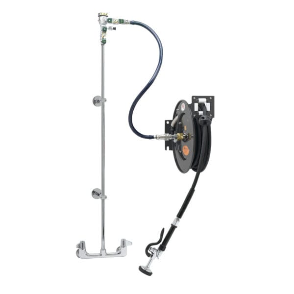 T&S  5HR-232-01XE1  EQUIP Hose Reel System, 8'' Wall mt Fct, 3/8'' x 35' Hose