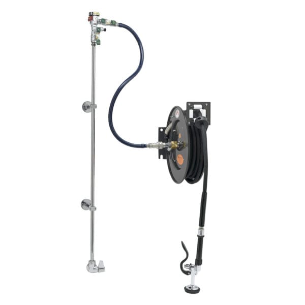 T&S  5HR-232-01XE2  EQUIP Hose Reel, 1-Temp Wall mt Base Fct, 3/8'' x 35' Hose
