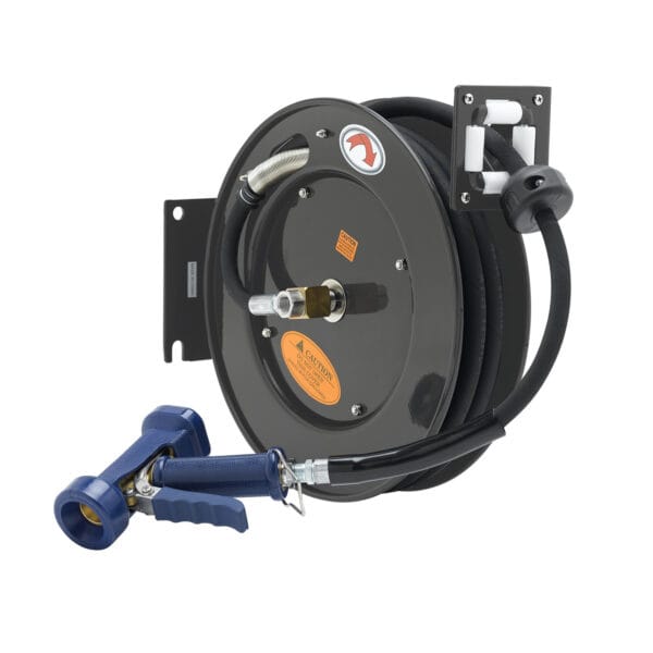 T&S  5HR-232-12  Hose Reel, Open, Powder coat, 3/8X35' Hose, Front Trig