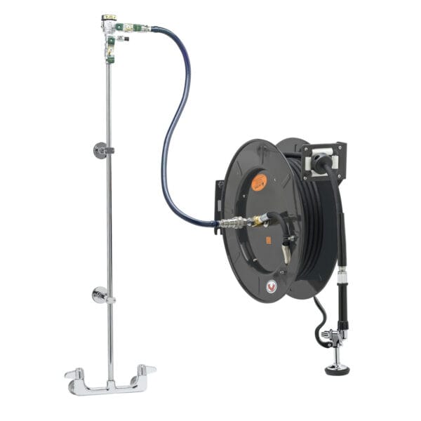 T&S  5HR-242-01XE1  EQUIP Hose Reel System, 8'' Wall mt Fct, 3/8'' x 50' Hose