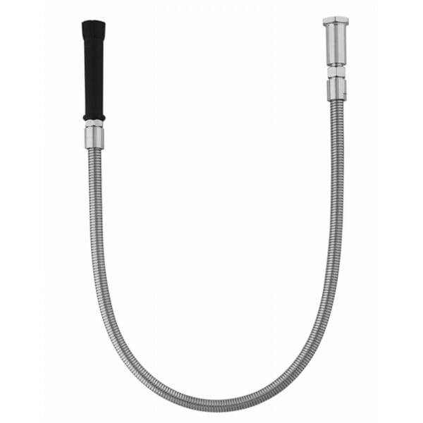 T&S  5HSE24  24'' Flex SS Hose, Black Handle