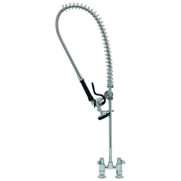 T&S  5PR-4D00  PRU, Deck mt Base, 4'' Cntrs, 6'' Wall Brkt