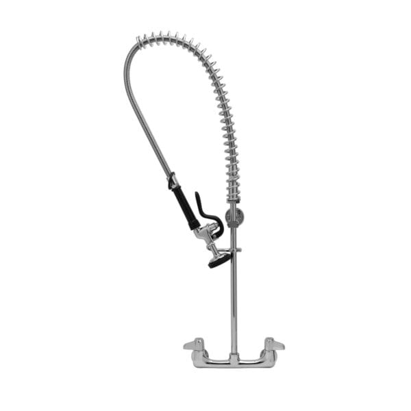 T&S  5PR-8WLS00  PRU, 8'' Wall mt Base, Ceramas, Wall Brkt, Lever
