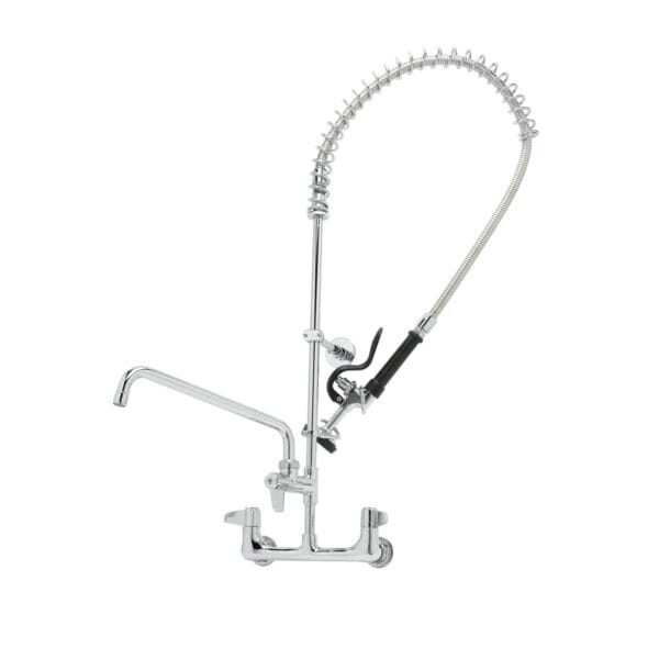 T&S  5PR-8WLS12  PRU, 8'' Wall mt Base, Ceramas, 12'' Nozzle