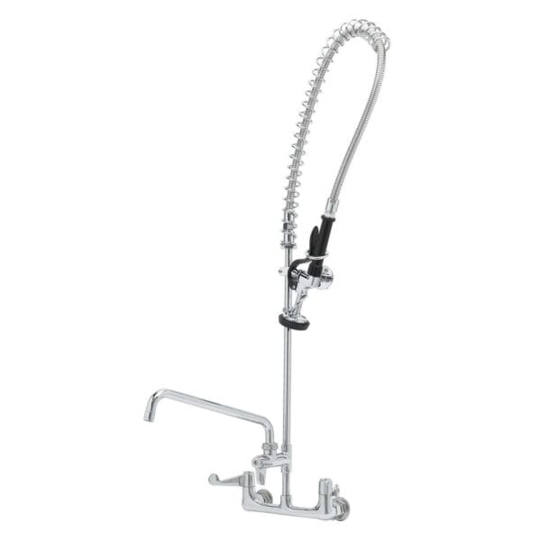 T&S  5PR-8WWS12  PRU, 8'' Wall mt Base, Cerama, 12'' Nozzle