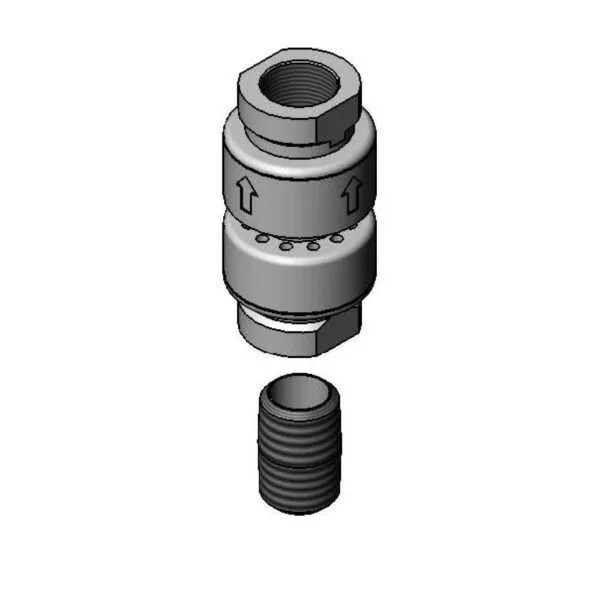 T&S  5PR-VB  Equip vac. Brkr, 3/8'' NPT, Dual Check, 3/8'' NPT