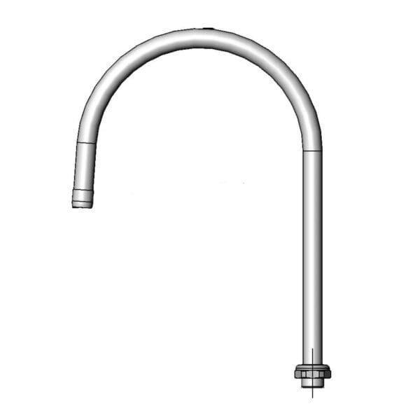 T&S  5SP-09  Equip Swivel G.N., 9'' Spr, 7'' Clr., 14'' H, 3/4-27Un Laminar