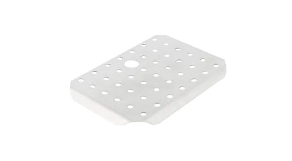 Stainless steel steam pan false bottom.