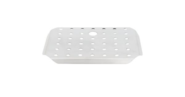 Stainless steel steam pan false bottom.