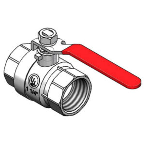 T&S  AG-7F  Gas Appliance Connectors, Gas Ball Vlv, 1-1/4