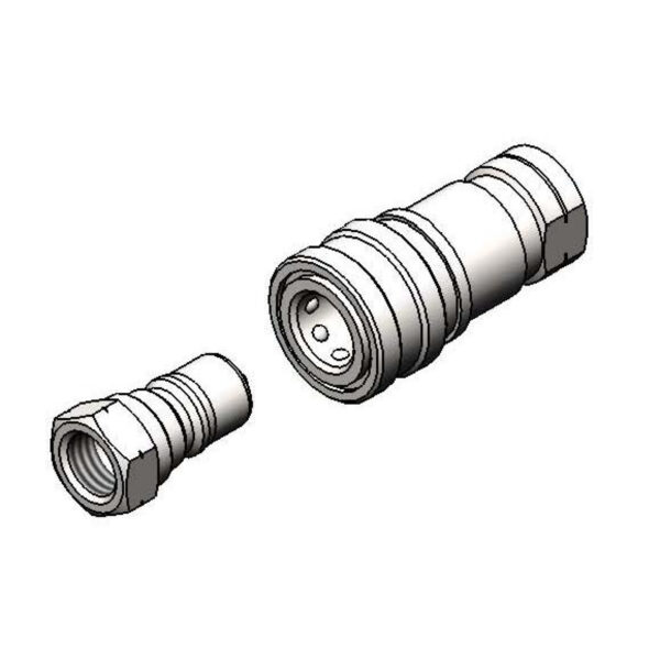 T&S  AW-5D  Water Appliance Connector, 3/4'' NPT Q-D, SS